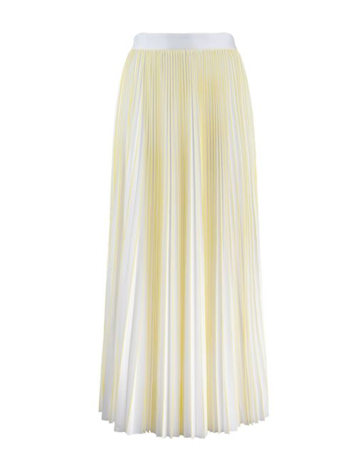 AIRBRUSHED PLEATED SKIRT FABIANA FILIPPI | GND265F420VR2 BIANCO/CEDRO